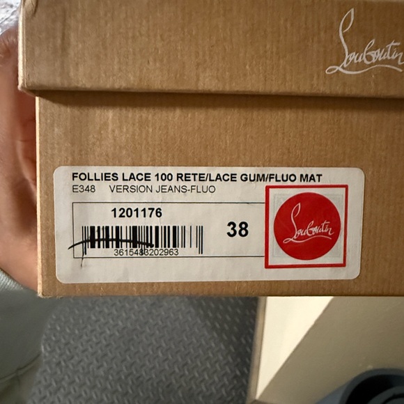 Christian Louboutin Follies Lace Heels in Fluorescent Yellow - Picture 10 of 15